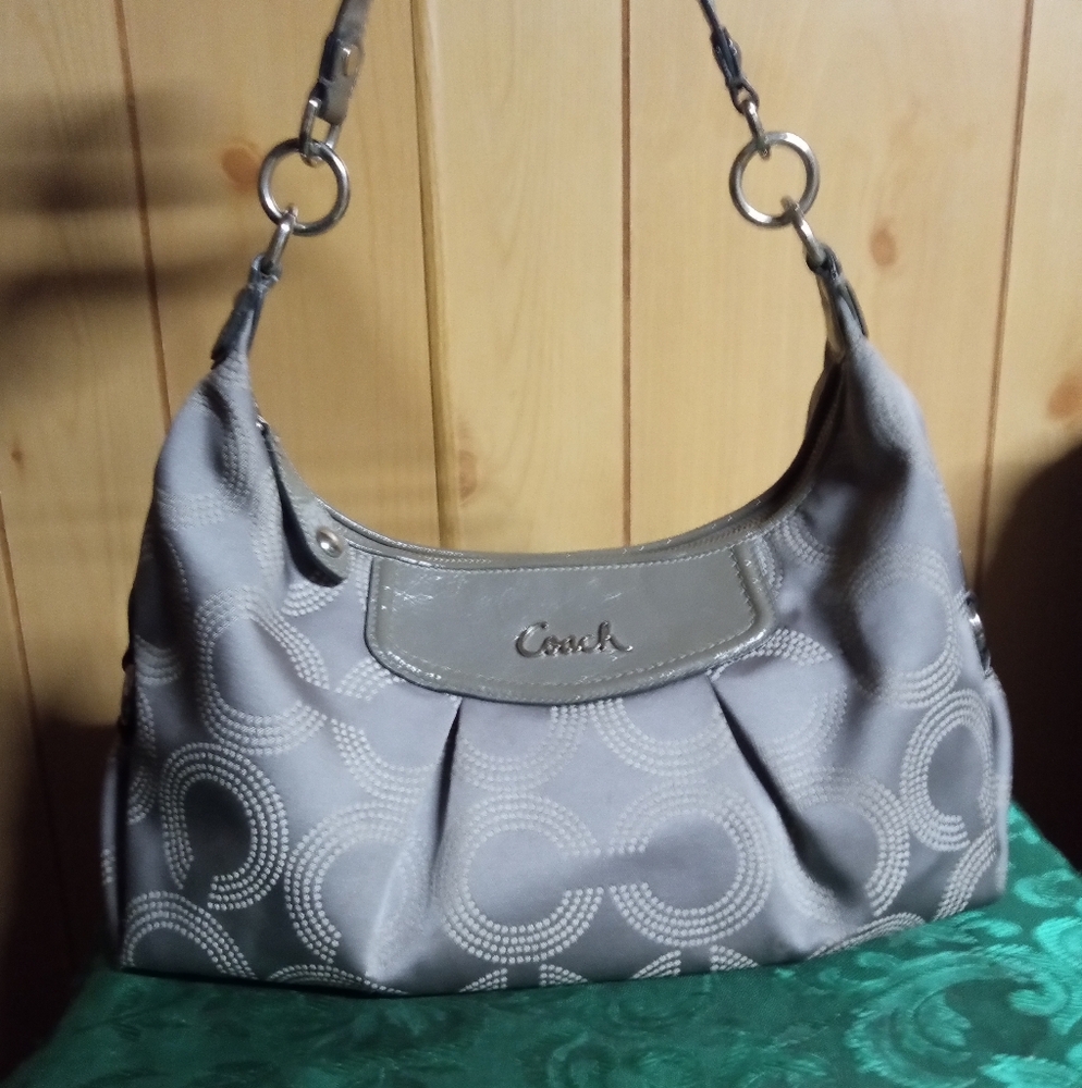 Coach Grey OP Art Grey Satchel F20031